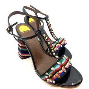 ELOQUII Women's Size 12W (Wide Width) Embellished Block Heel Dress Sandals - NIB